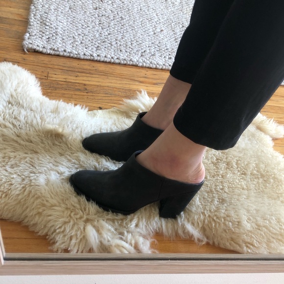 LEATHER STACKED HEEL MULE ALDO - Picture 1 of 6